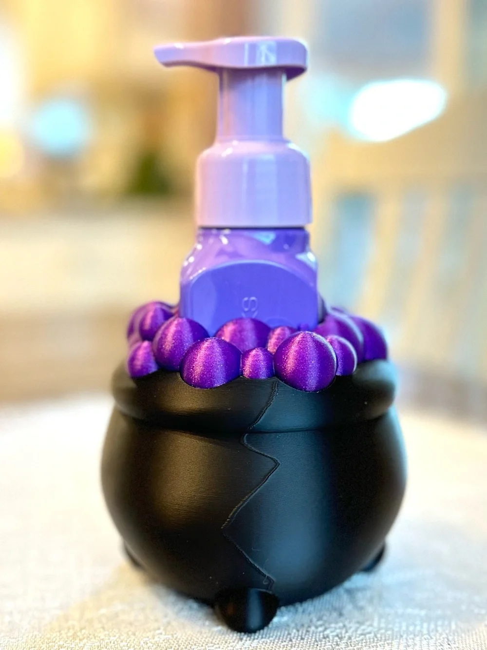Halloween Bubbling Cauldron Soap Holder for Bath & Body Works Soap Bottles